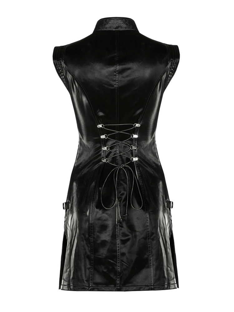 Futuristic Dragon Pattern Jacquard Mini Dress - image 6