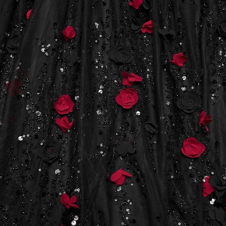 Gorgeous Rose Dress with Victorian Lace and Floral Details - image 7