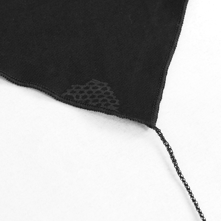 Goth Punk Drawstring Decoration V-neck Printed Asymmetrical Dress - image 7