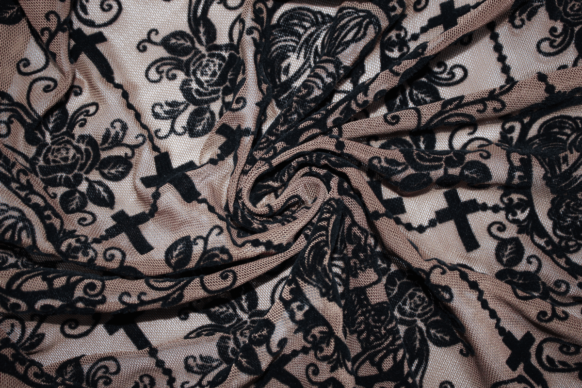 Gothic Asymmetry Hem Long Dress / Fashion Long Sleeves Lace Dress - image 7