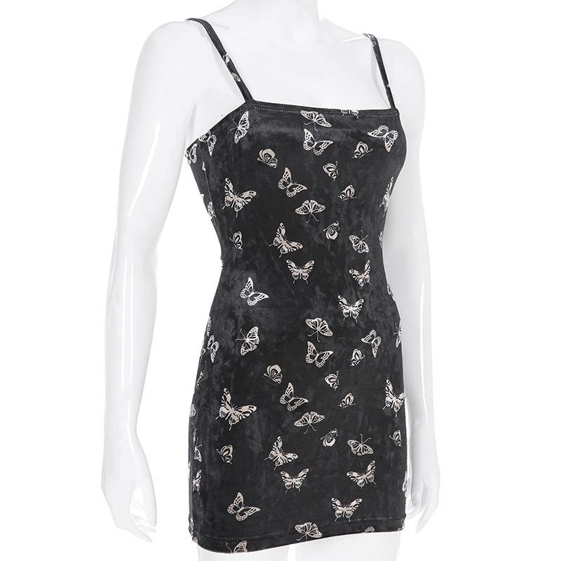 Gothic Black Dress Women Strap Backless Off Shoulder Female in Alternative Fashion - image 3