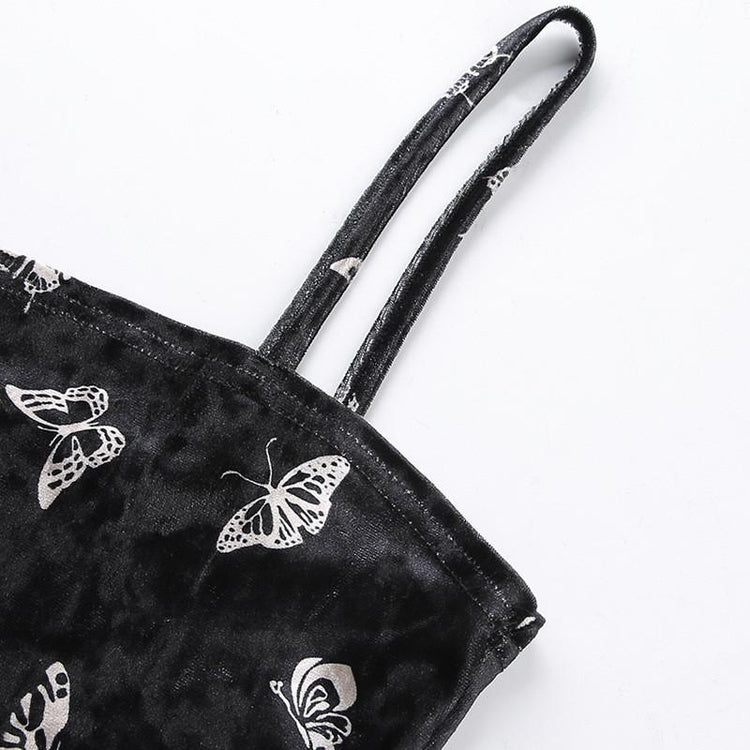 Gothic Black Dress Women Strap Backless Off Shoulder Female in Alternative Fashion - image 21