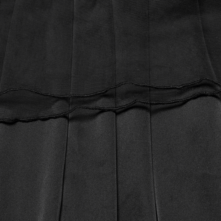Gothic Black Lace Strapless Maxi Dress with Sequins - image 10