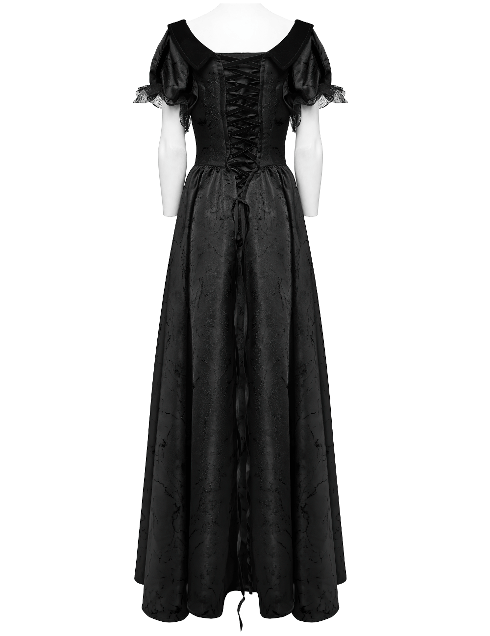 Gothic Elegant Ball Gown Off-Shoulder Jacquard Dress - image 4