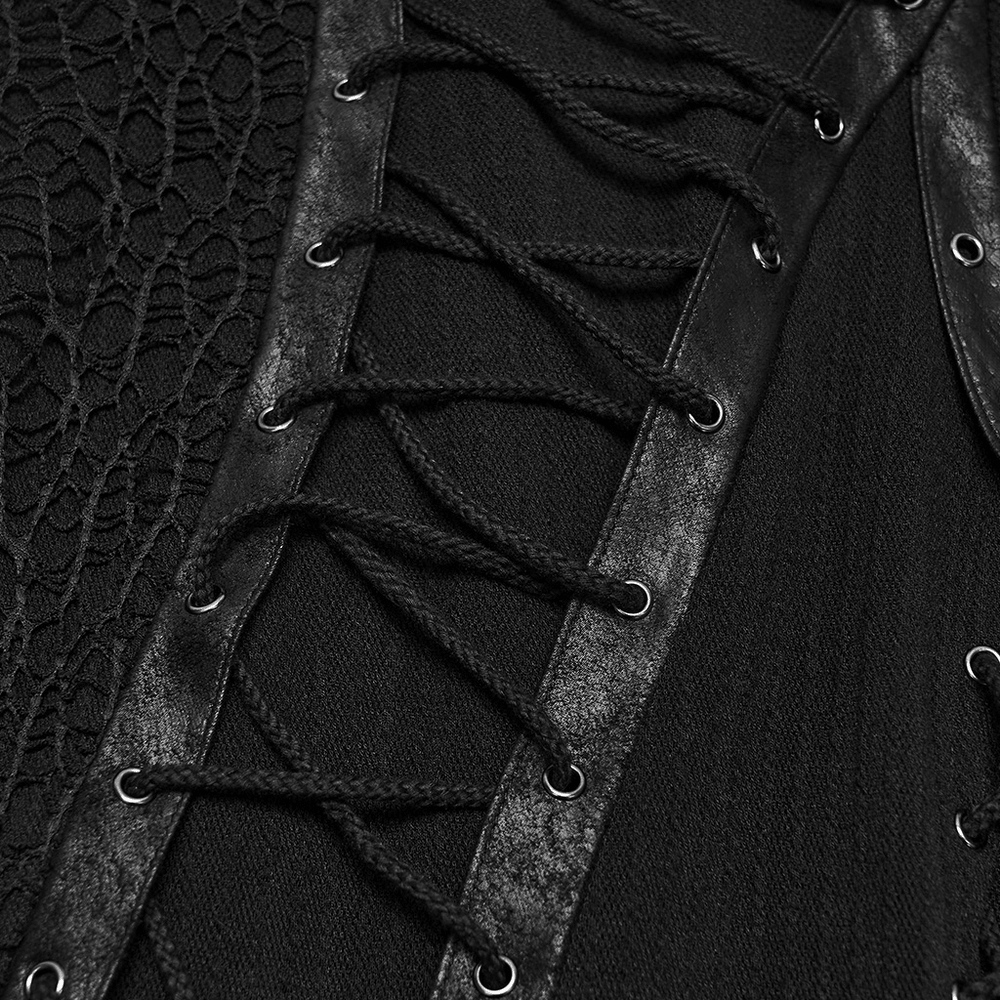 Gothic Hooded Knit Dress with Asymmetrical Hem - image 9