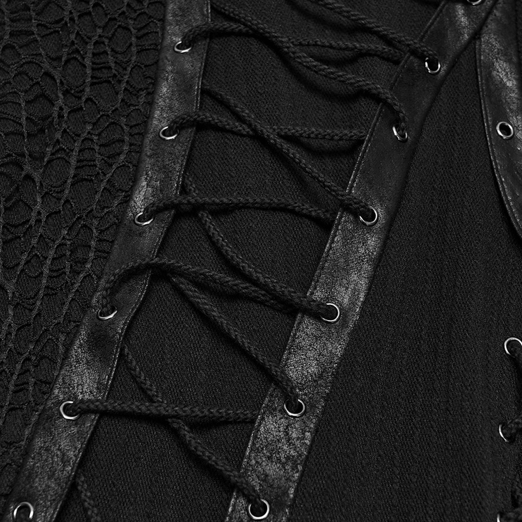 Gothic Hooded Knit Dress with Asymmetrical Hem - image 9