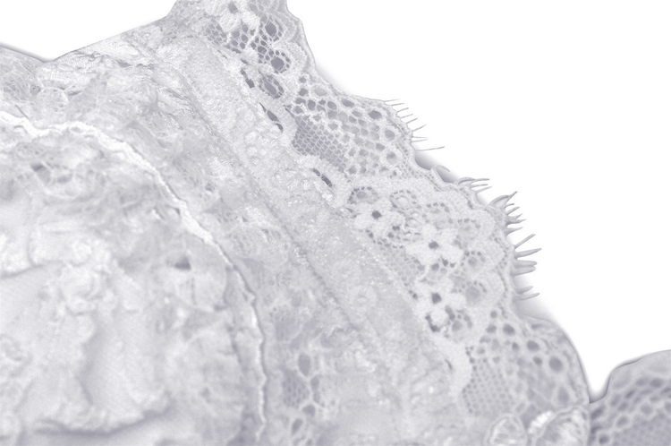 Gothic Jacquard Hi-Low Wedding Dress - Embroidered Elegance - image 13