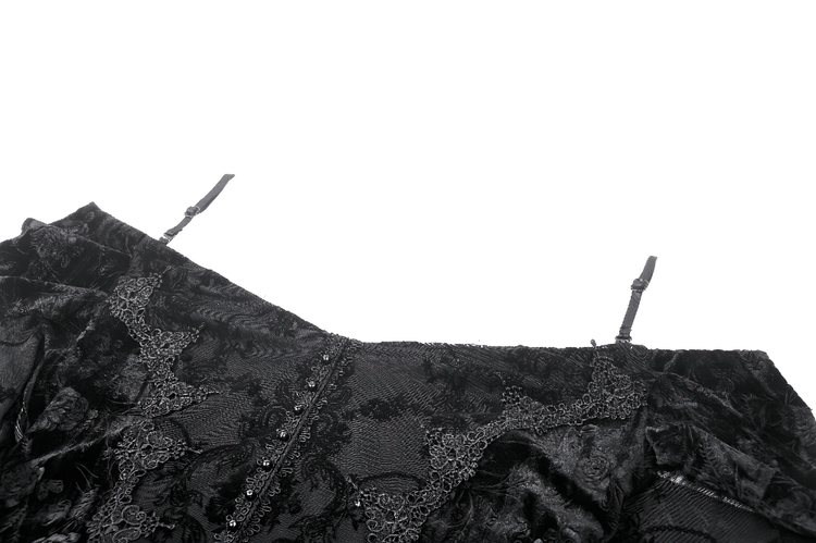Gothic Lace Off-Shoulder Dress with Bell Sleeves - image 6