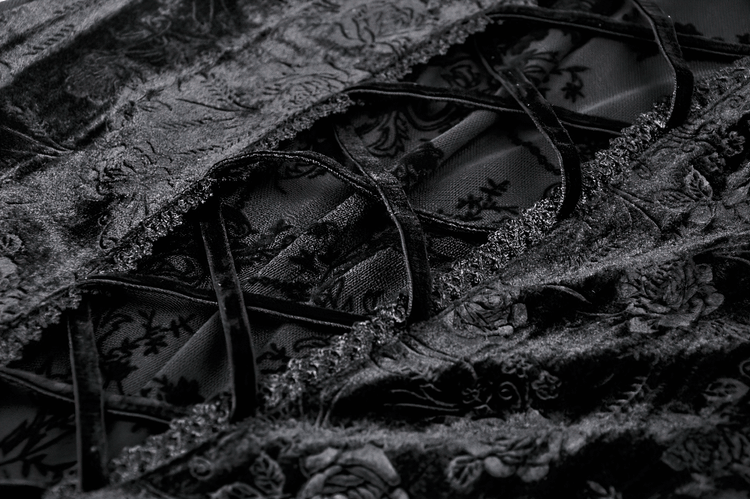 Gothic Lace Off-Shoulder Dress with Bell Sleeves - image 11