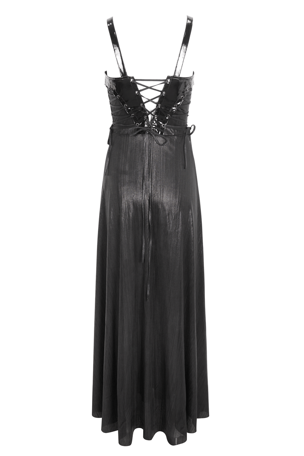 Gothic Lace-Up Back Dress with Adjustable Shoulder Straps - image 5