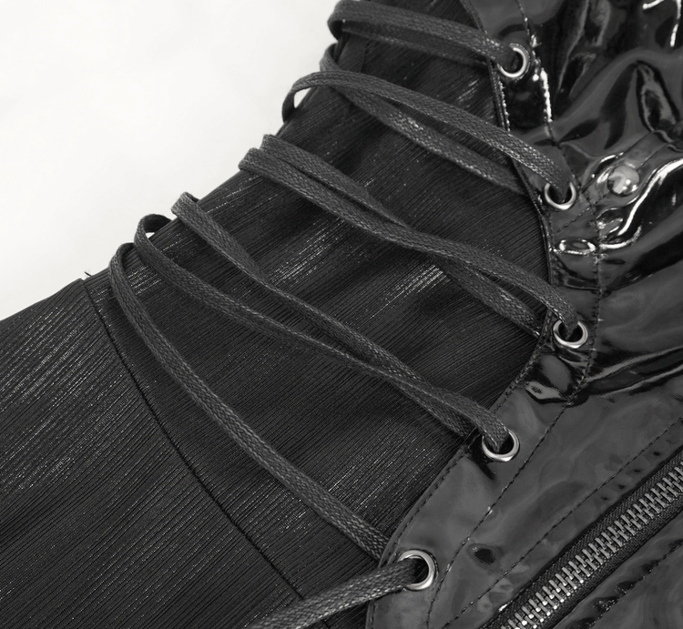 Gothic Lace-Up Back Dress with Adjustable Shoulder Straps - image 11