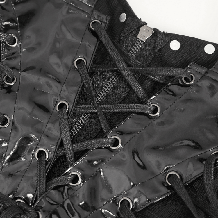 Gothic Lace-Up Back Dress with Adjustable Shoulder Straps - image 12