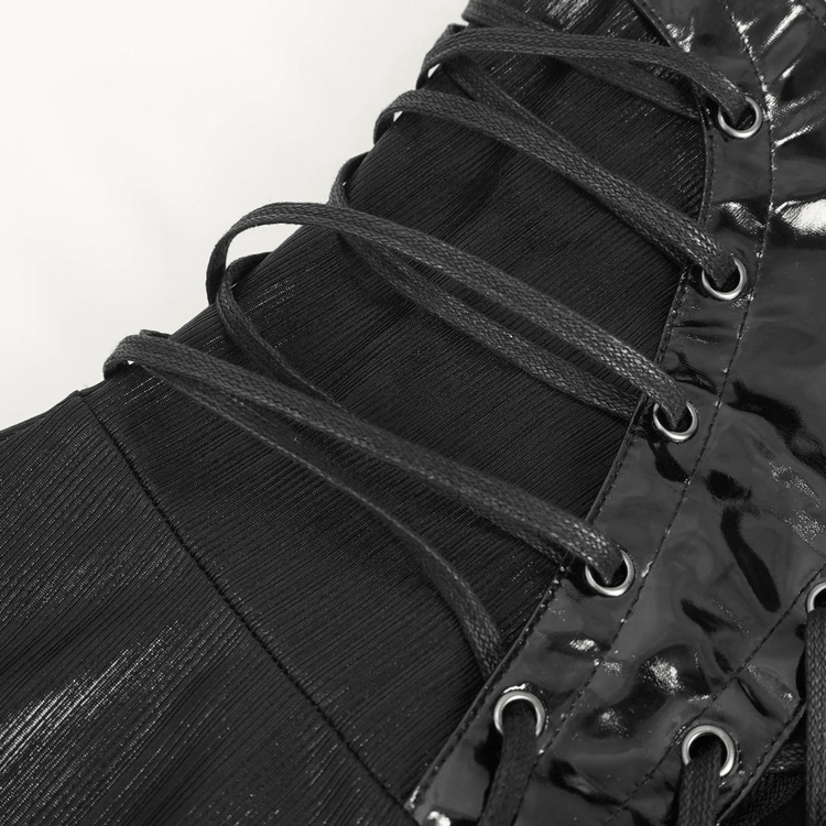Gothic Lace-Up Back Dress with Adjustable Shoulder Straps - image 13