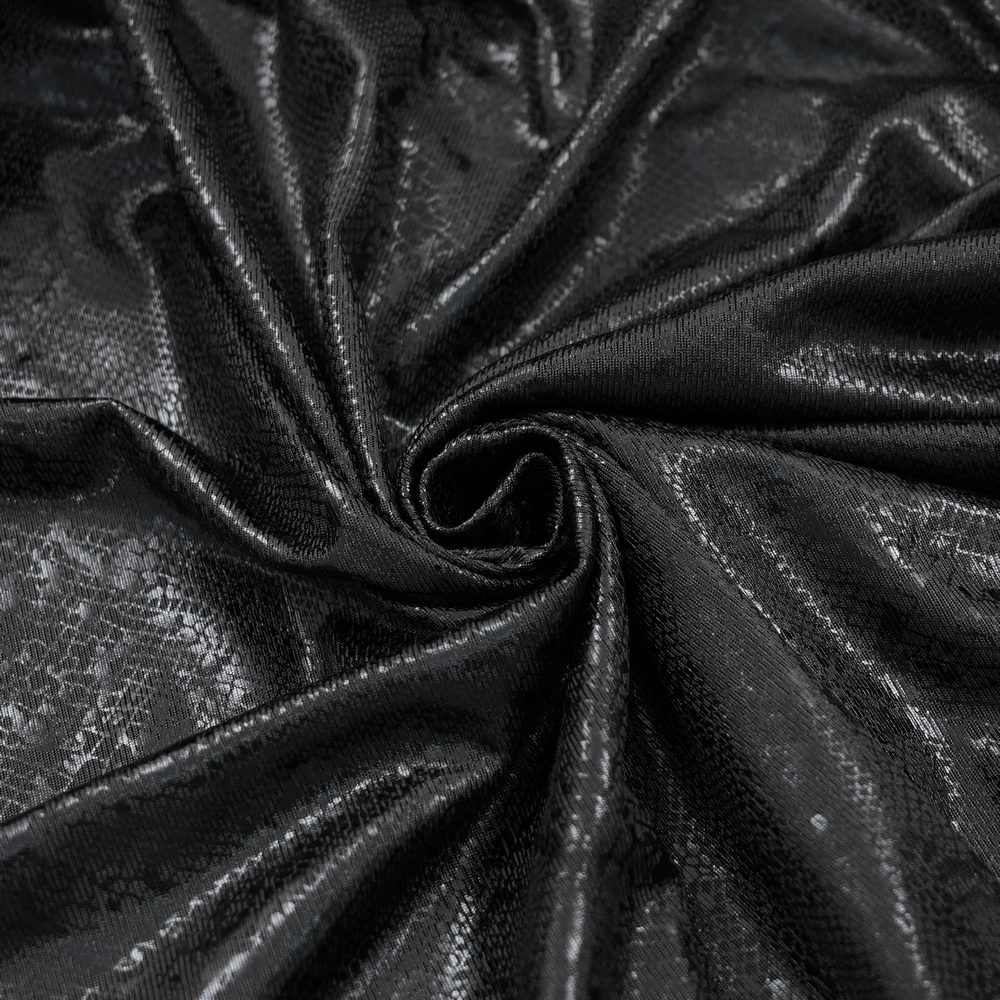 Gothic Lace-Up Maxi Dress with Chain and Corset Details - image 10