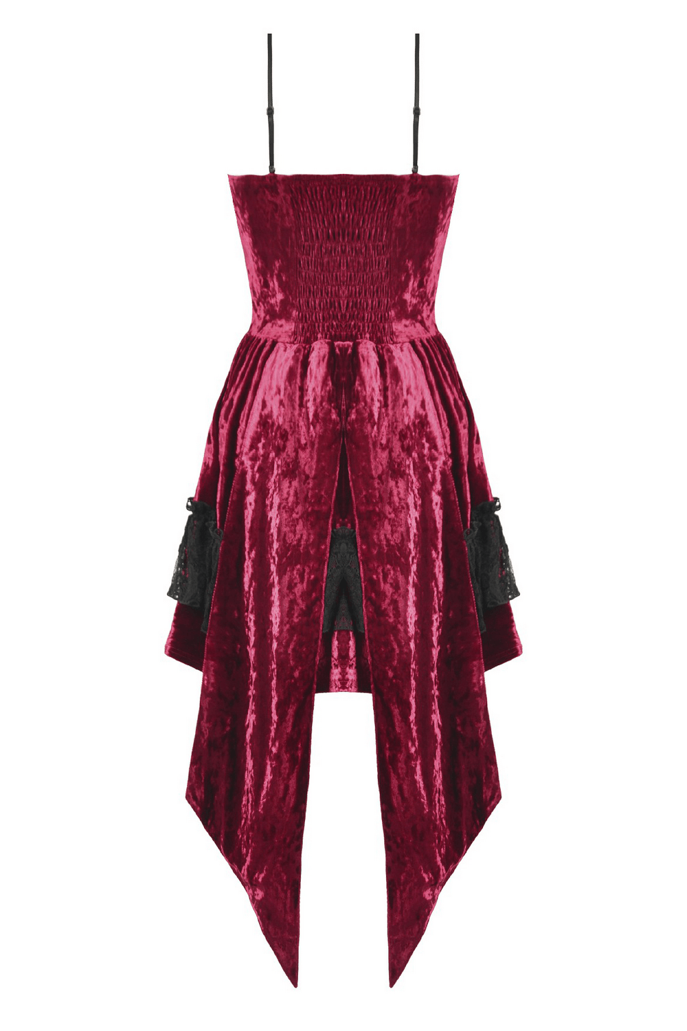 Gothic Lolita Mini Dress with Black Lace Details - image 5