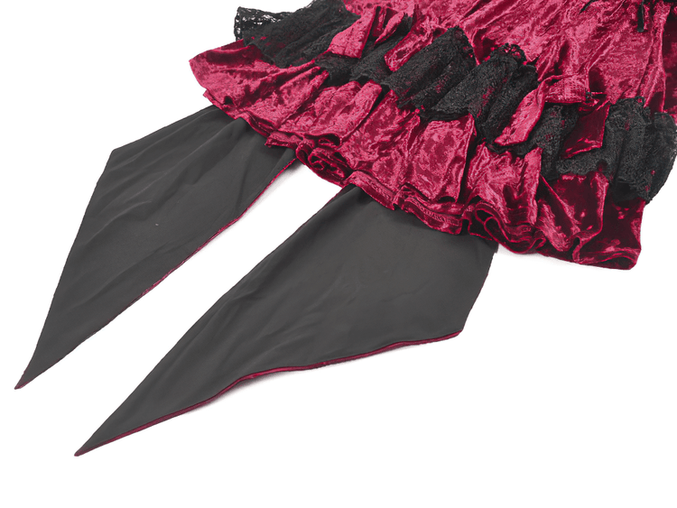 Gothic Lolita Mini Dress with Black Lace Details - image 8