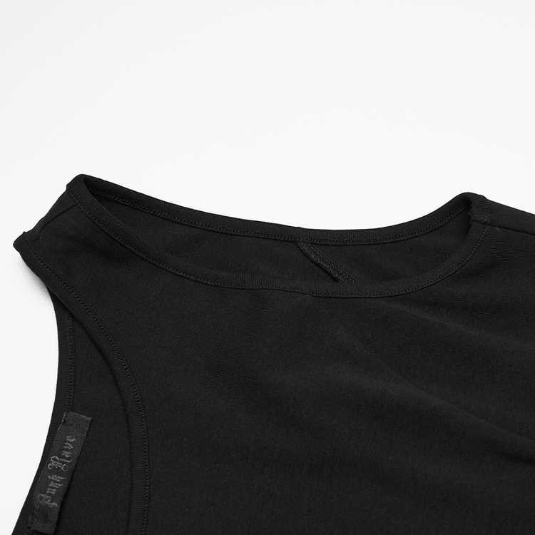 Gothic Moon Phase Skater Black Dress for Women - image 8