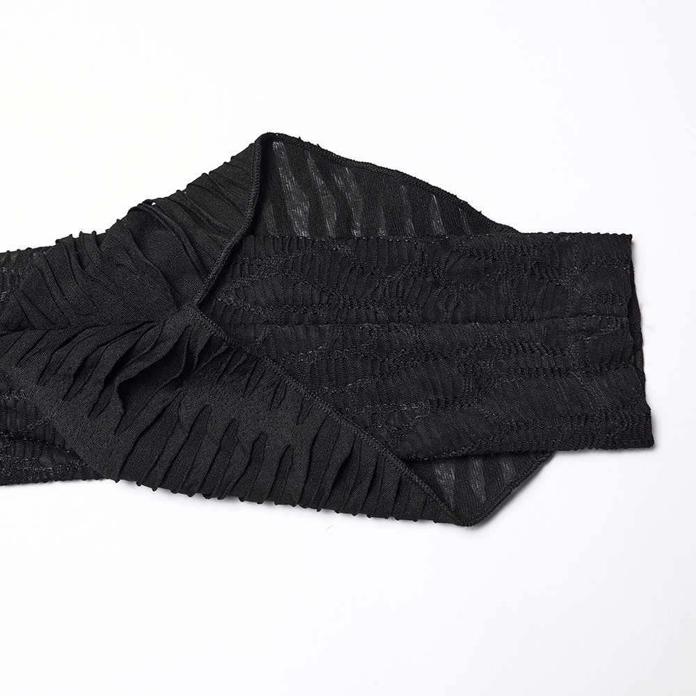 Gothic Ragged Knit Mesh Dress with Fish-tail Hem - image 10