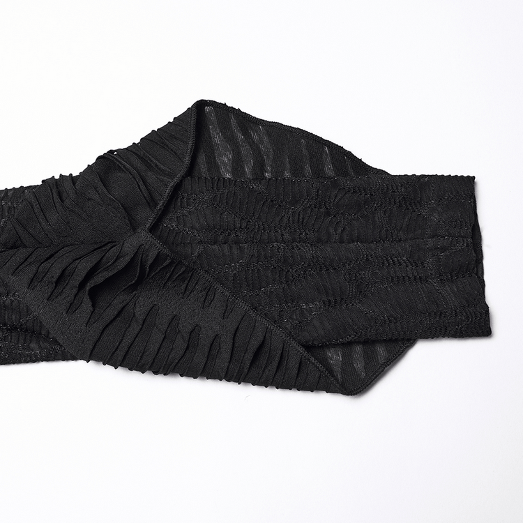 Gothic Ragged Knit Mesh Dress with Fish-tail Hem - image 10