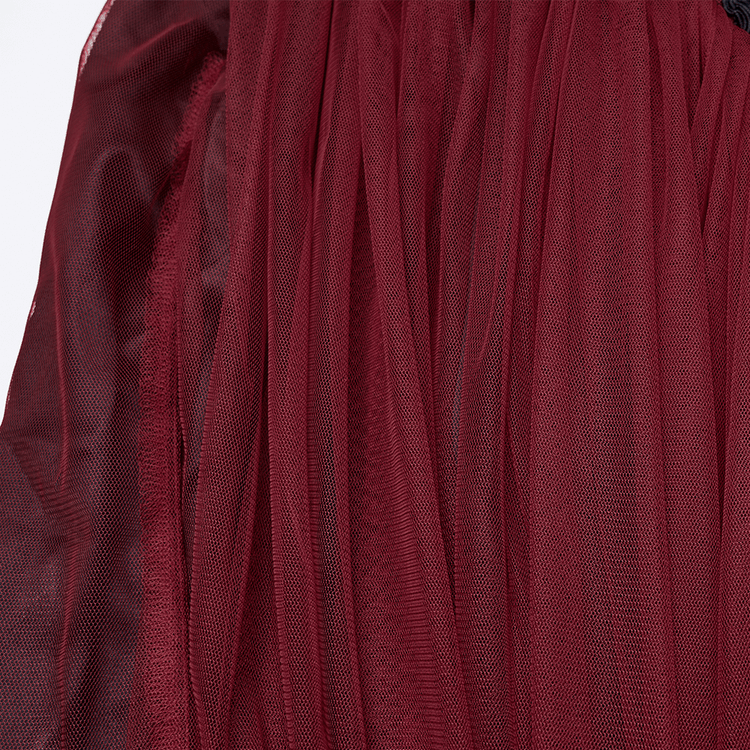 Gothic Red Lace and Mesh Flying Sleeve Maxi Dress - image 9