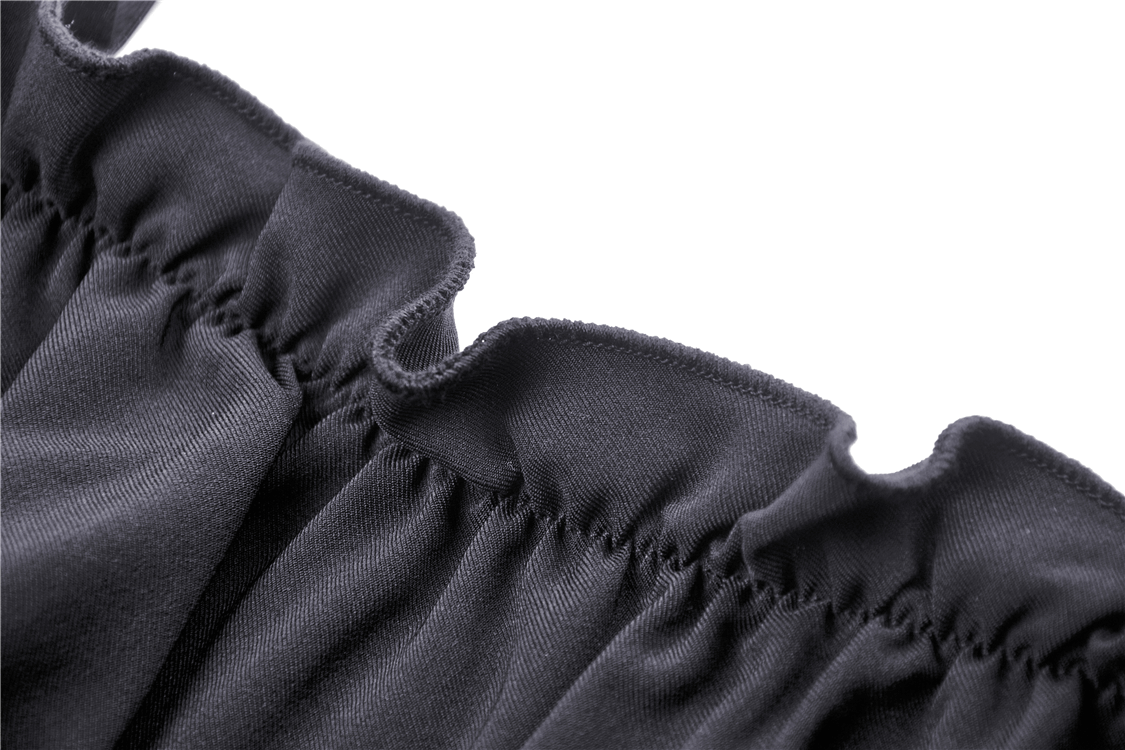 Gothic Romance Off-the-Shoulder Dress with Lace Sleeves - image 7