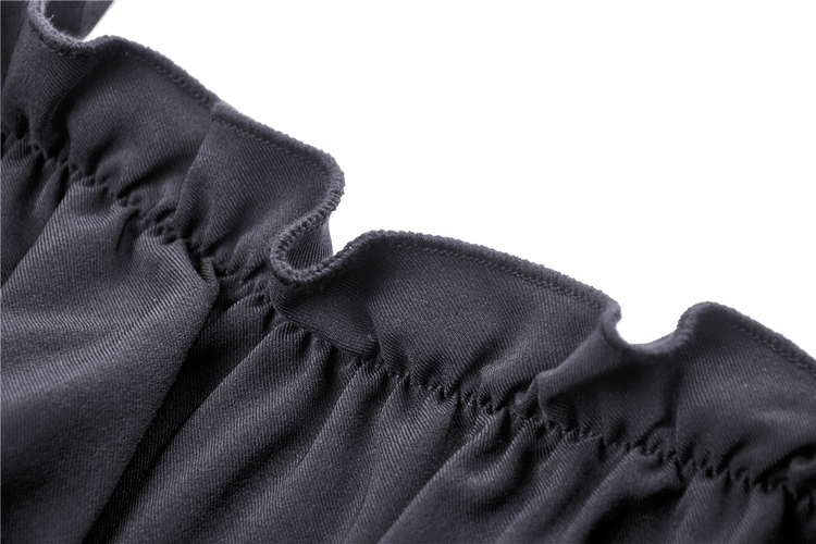 Gothic Romance Off-the-Shoulder Dress with Lace Sleeves - image 7