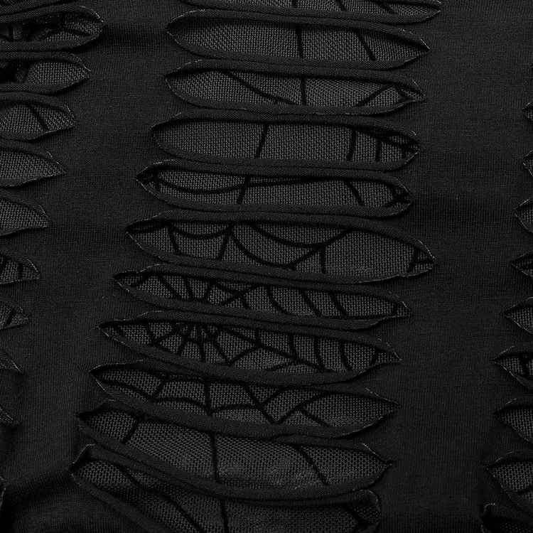 Gothic Sexy Cut Mini Dress with Spider Web Detail - image 9