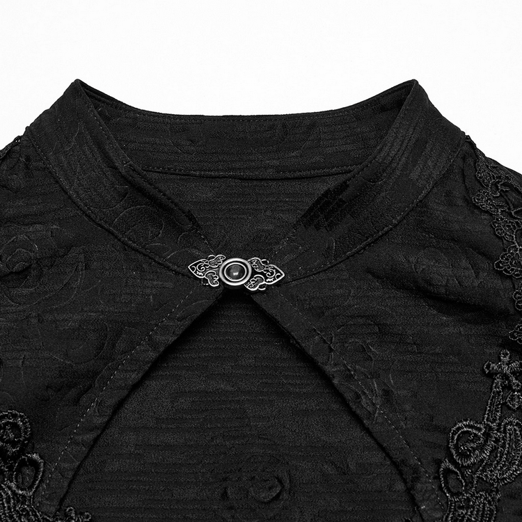 Gothic Sleeveless Cheongsam Dress with Hollow Cutout - image 9