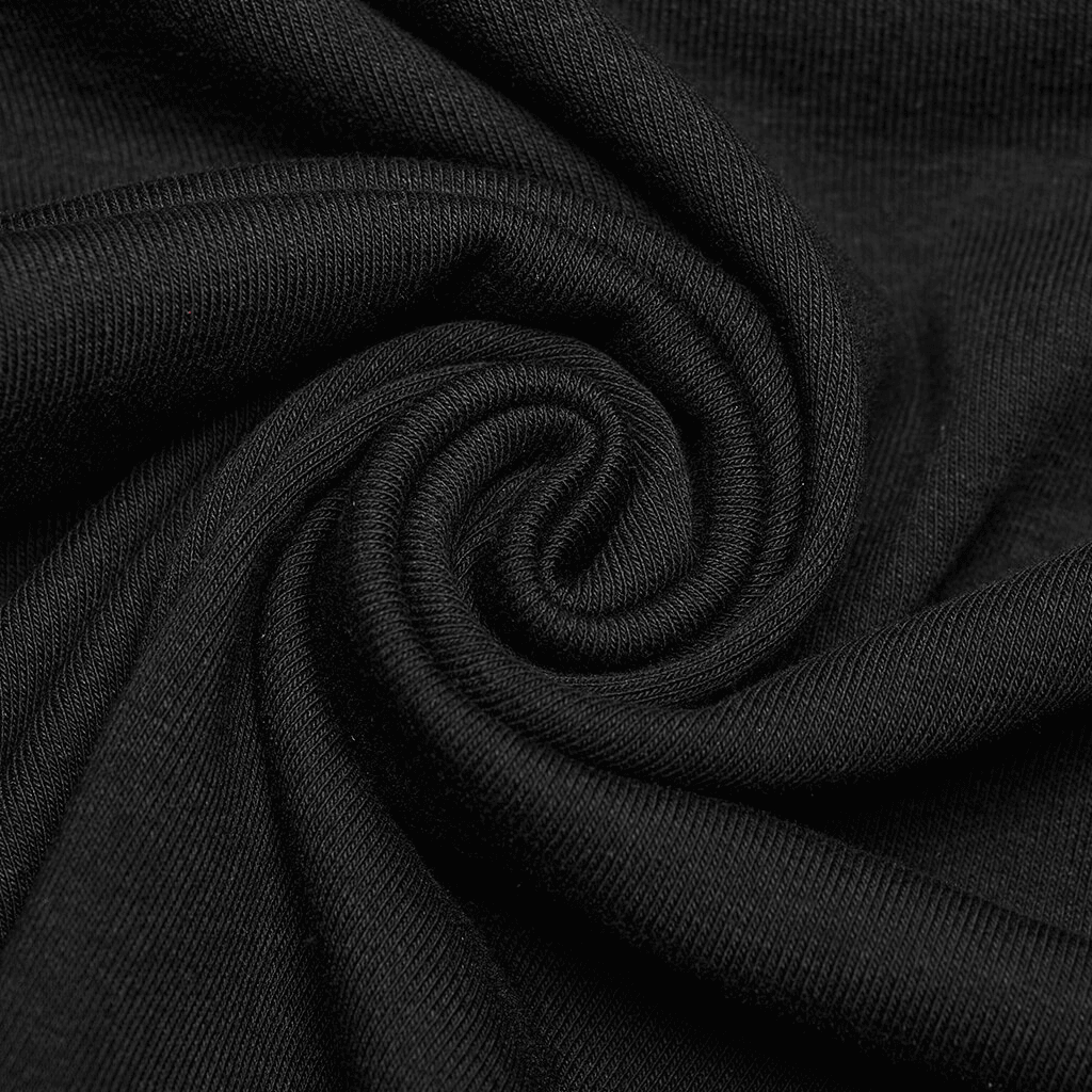 Gothic Style Asymmetric Black Mesh Sleeve Dress - image 10