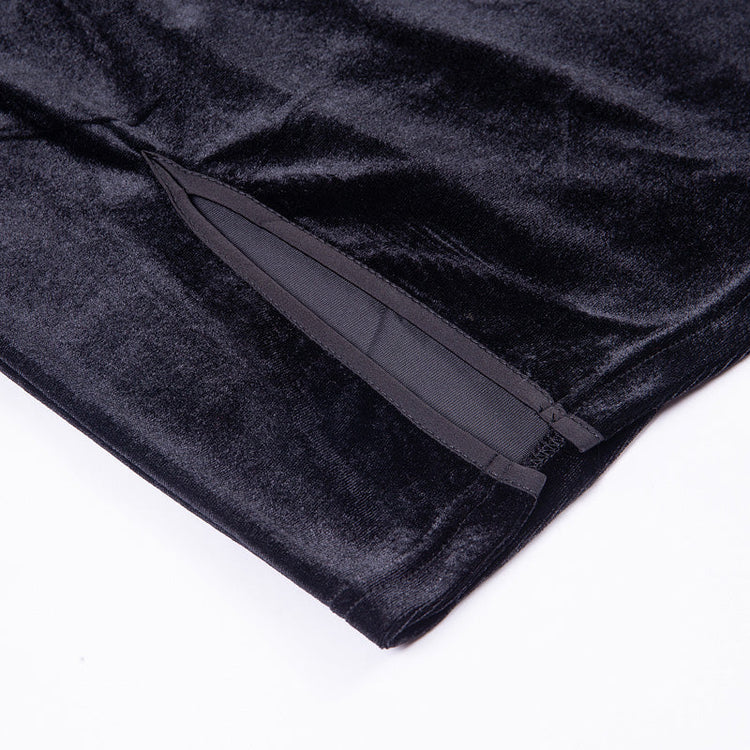 Gothic Style Velvet Women Dress / Cheongsam Dress in Alternative Fashion - image 16