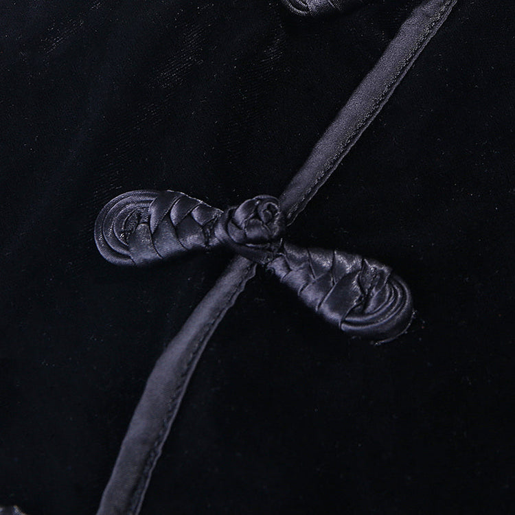 Gothic Style Velvet Women Dress / Cheongsam Dress in Alternative Fashion - image 21