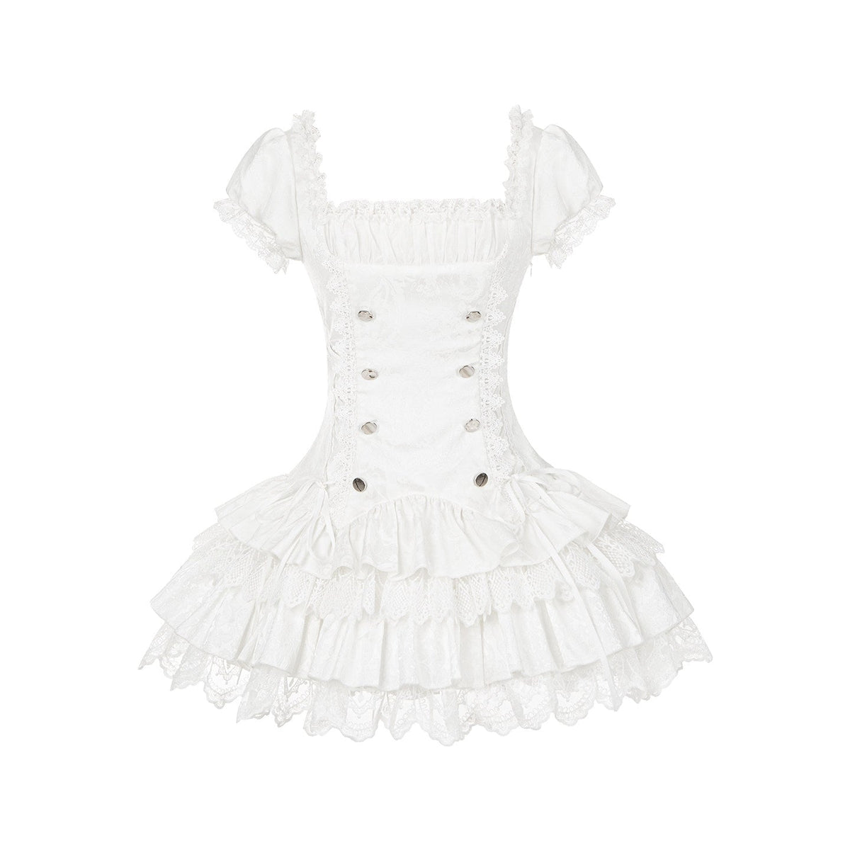 Gothic Sweet Maid striped and white OP dress 14