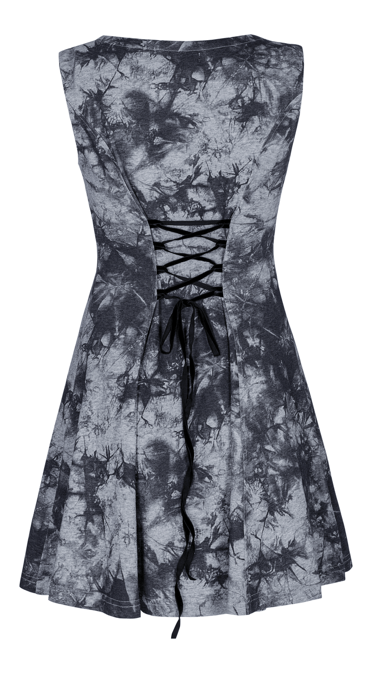 Gothic Tie-Dye Buckle Dress - Elastic and Sexy Fit - image 6