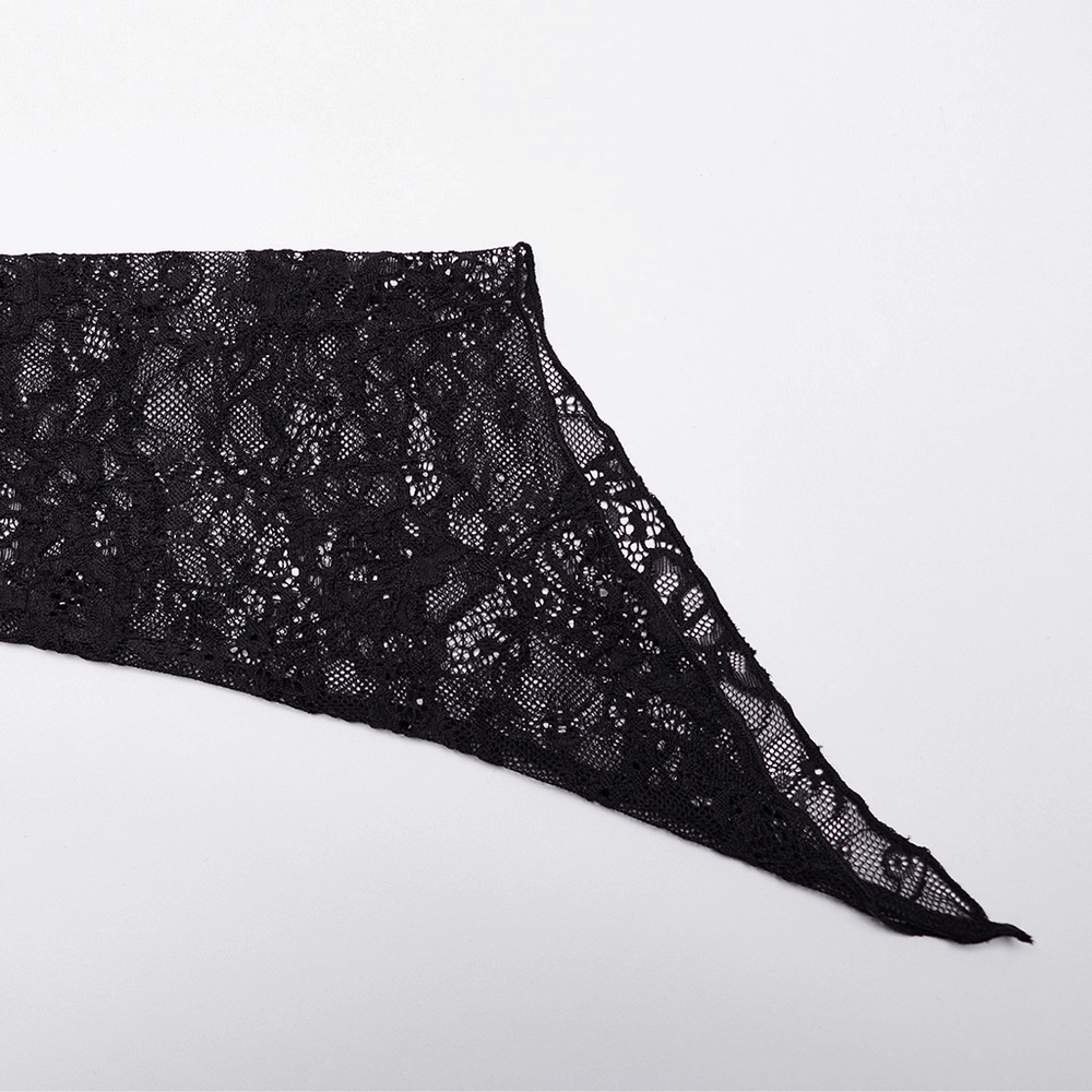 Gothic Velvet Mermaid Dress with Lace Detailing - image 7