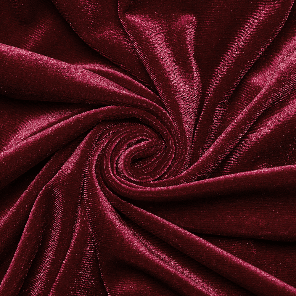 Gothic Velvet Mermaid Dress with Lace Detailing - image 9
