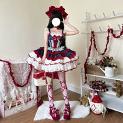 Miss Maria Ribbon Lace Sweet Lolita JSK Dress front view
