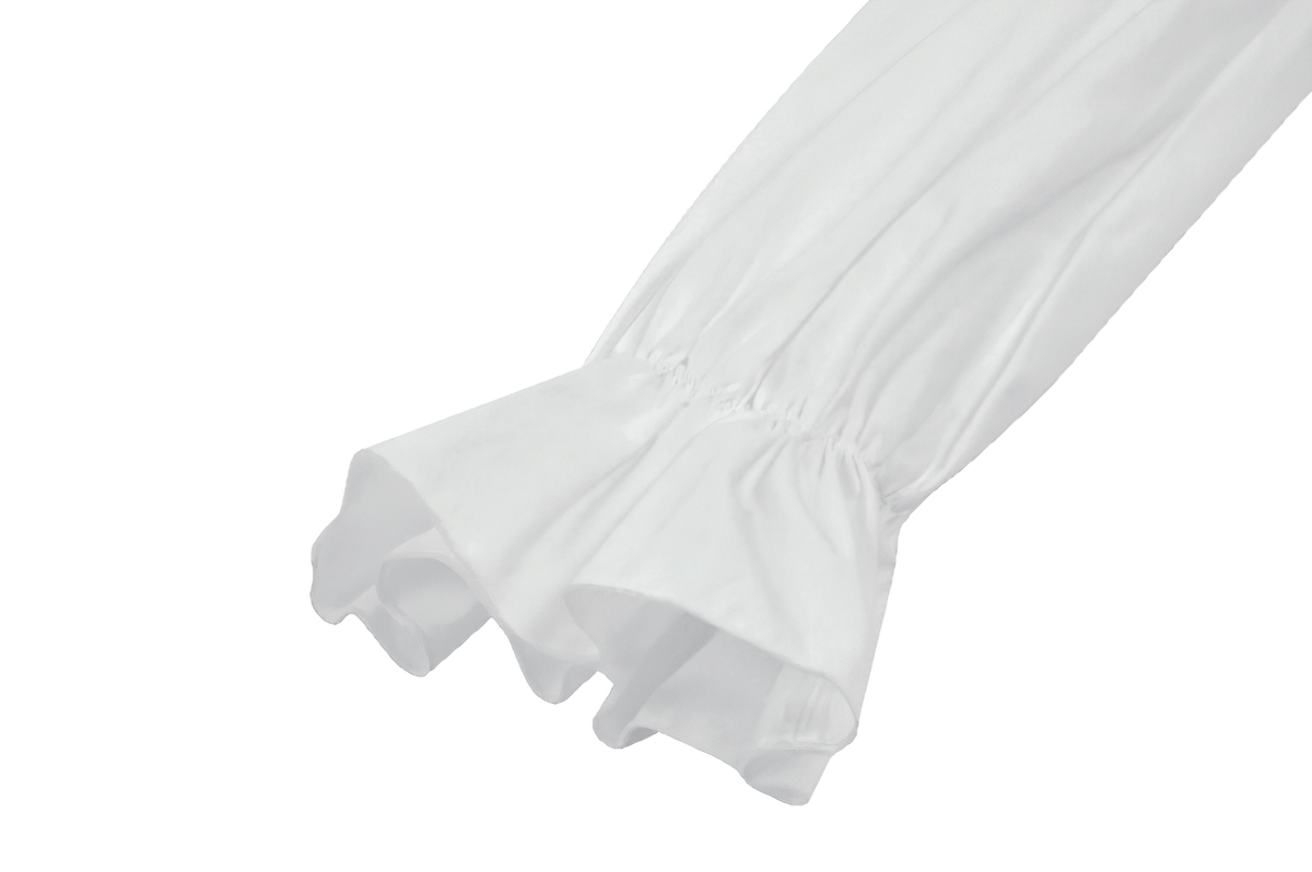 Harlequin Black and White Gothic Ruffle Mini Dress - image 9