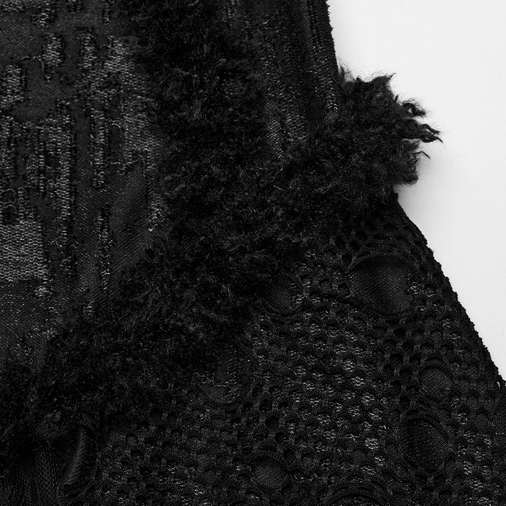 Layered Lace Gothic Elegance Long Slim Fit Dress - image 7