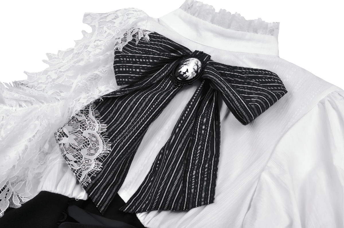 Lolita Dress with Lace Sleeves and Corset Waist - image 7