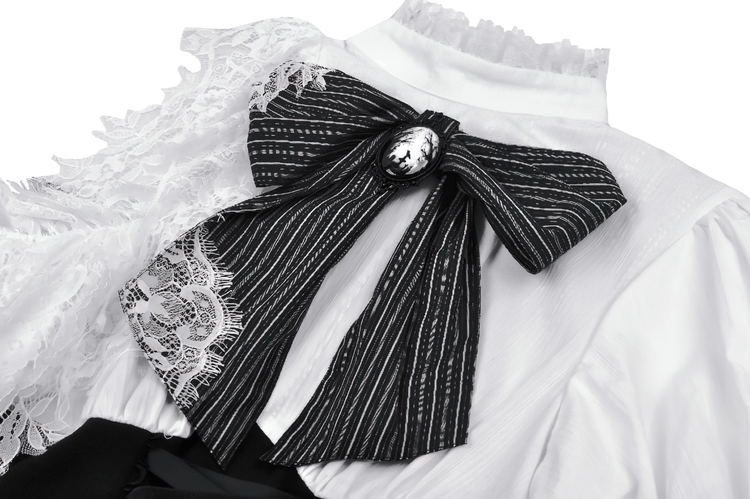 Lolita Dress with Lace Sleeves and Corset Waist - image 7