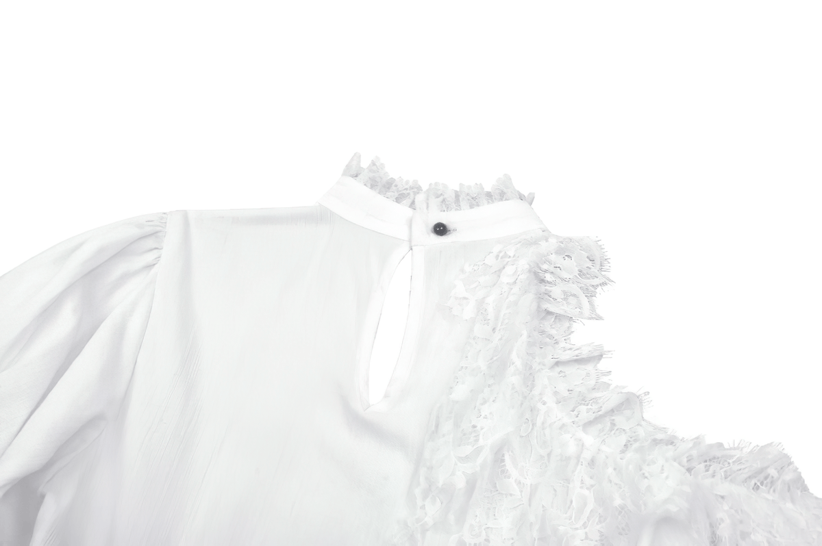 Lolita Dress with Lace Sleeves and Corset Waist - image 8