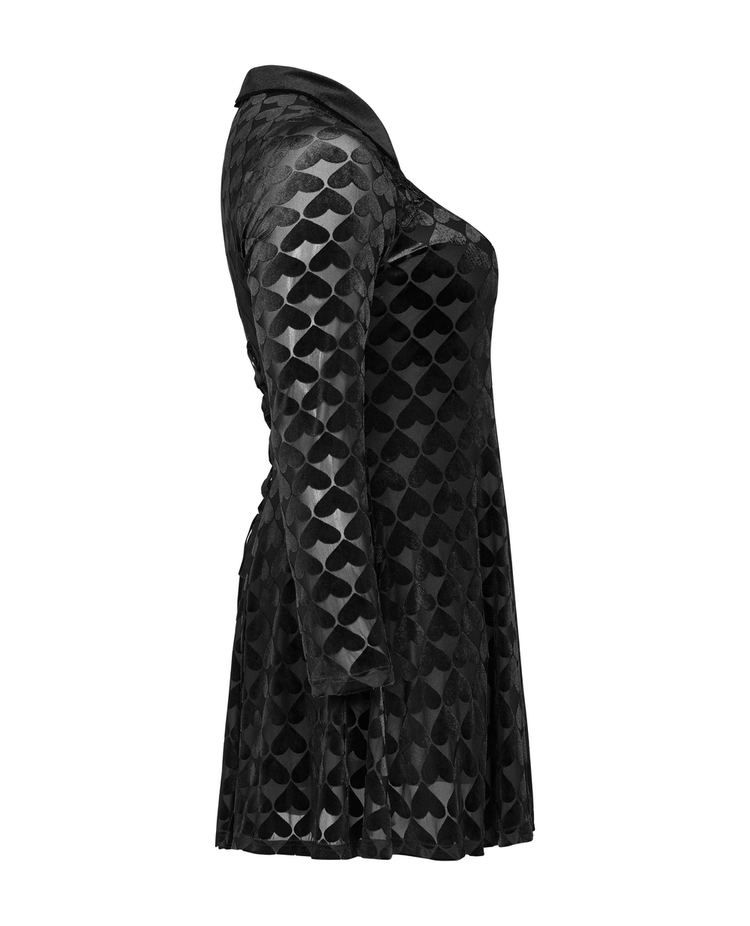 Lux Velvet Gothic Dress with Night Vines Hollow-Out - image 6