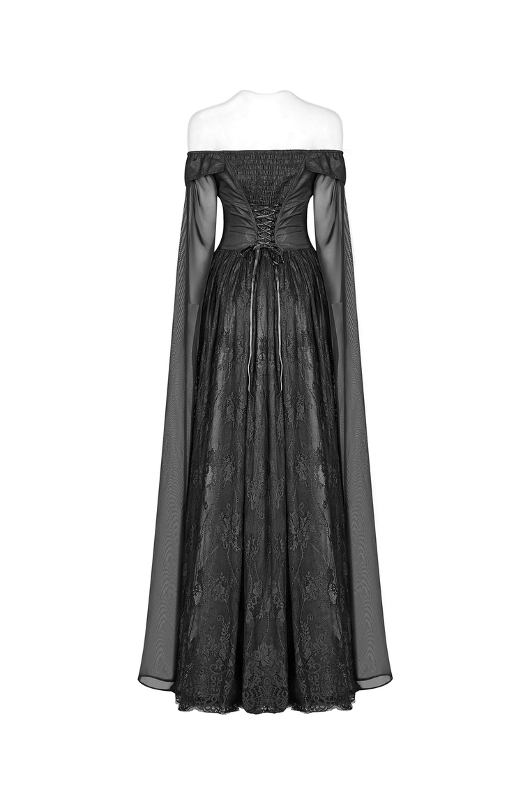 Punk Rave Celestia Gothic Victorian Lace Long Dress - image 6