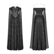 Punk Rave Celestia Gothic Victorian Lace Long Dress - image 3