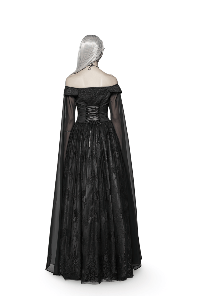 Punk Rave Celestia Gothic Victorian Lace Long Dress - image 2