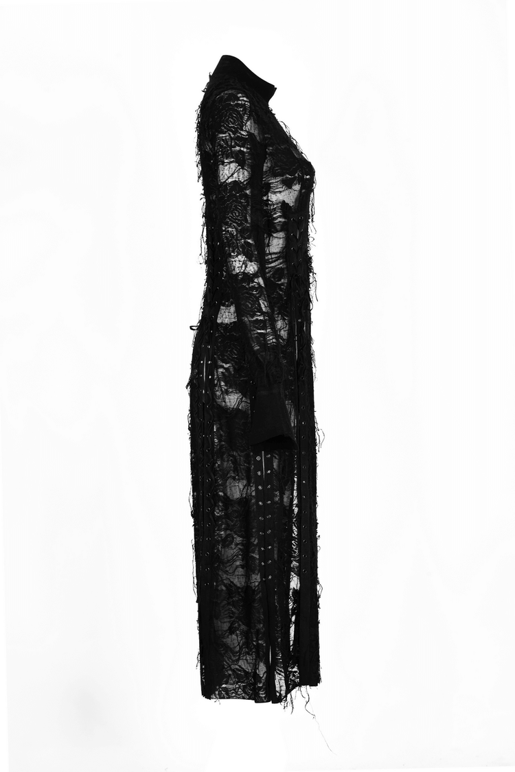 Punk Rave Gothic Lace Rope Dress - Black Witch - image 5