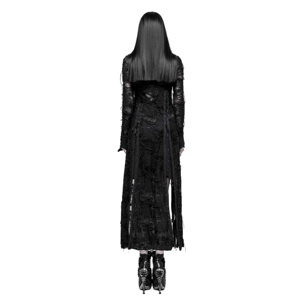Punk Rave Gothic Lace Rope Dress - Black Witch - image 2