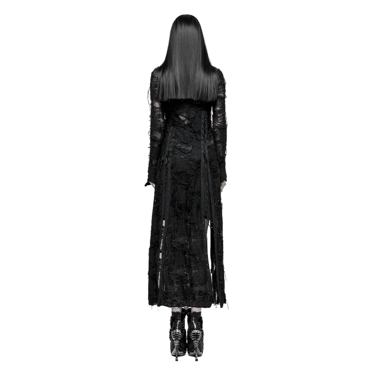 Punk Rave Gothic Lace Rope Dress - Black Witch - image 2