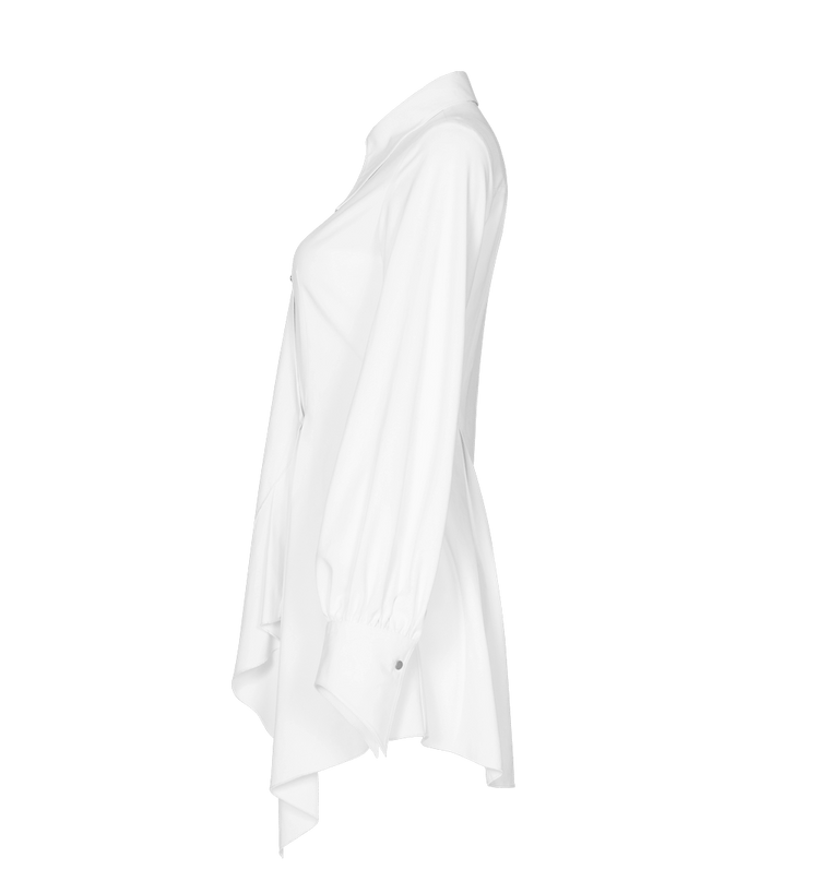 Punk Rave Gothic White Swallowtail Shirt Dress - image 5