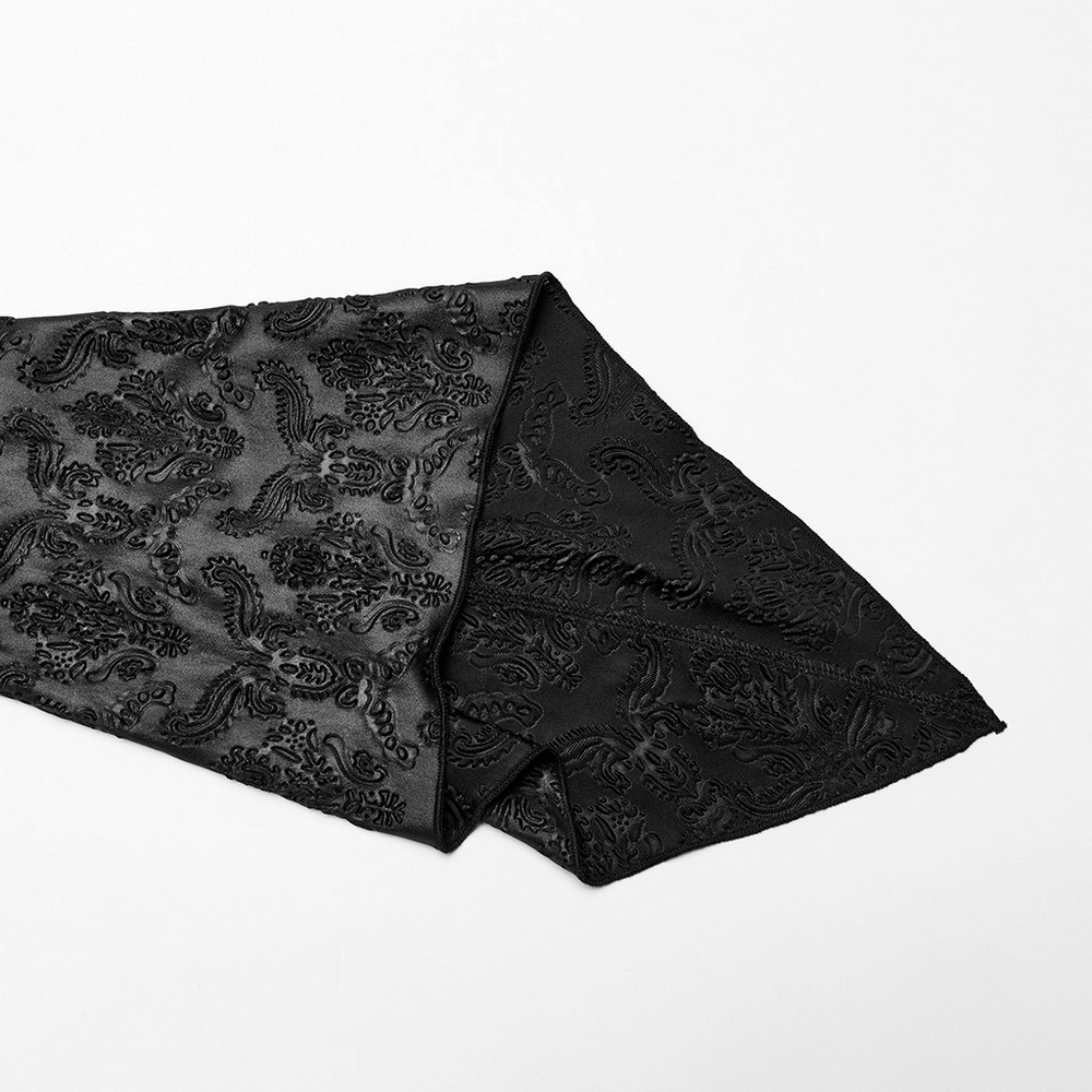 Punk Rave Vintage Dark Night Embossed Mesh Gown - image 7